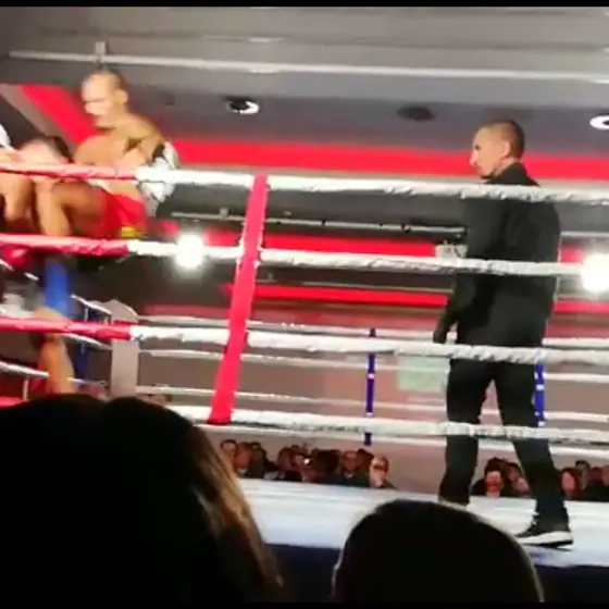 Kampfszene im Ring, Standbild aus einem Video