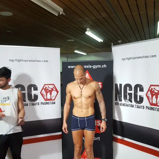 Weigh-in auf der Waage